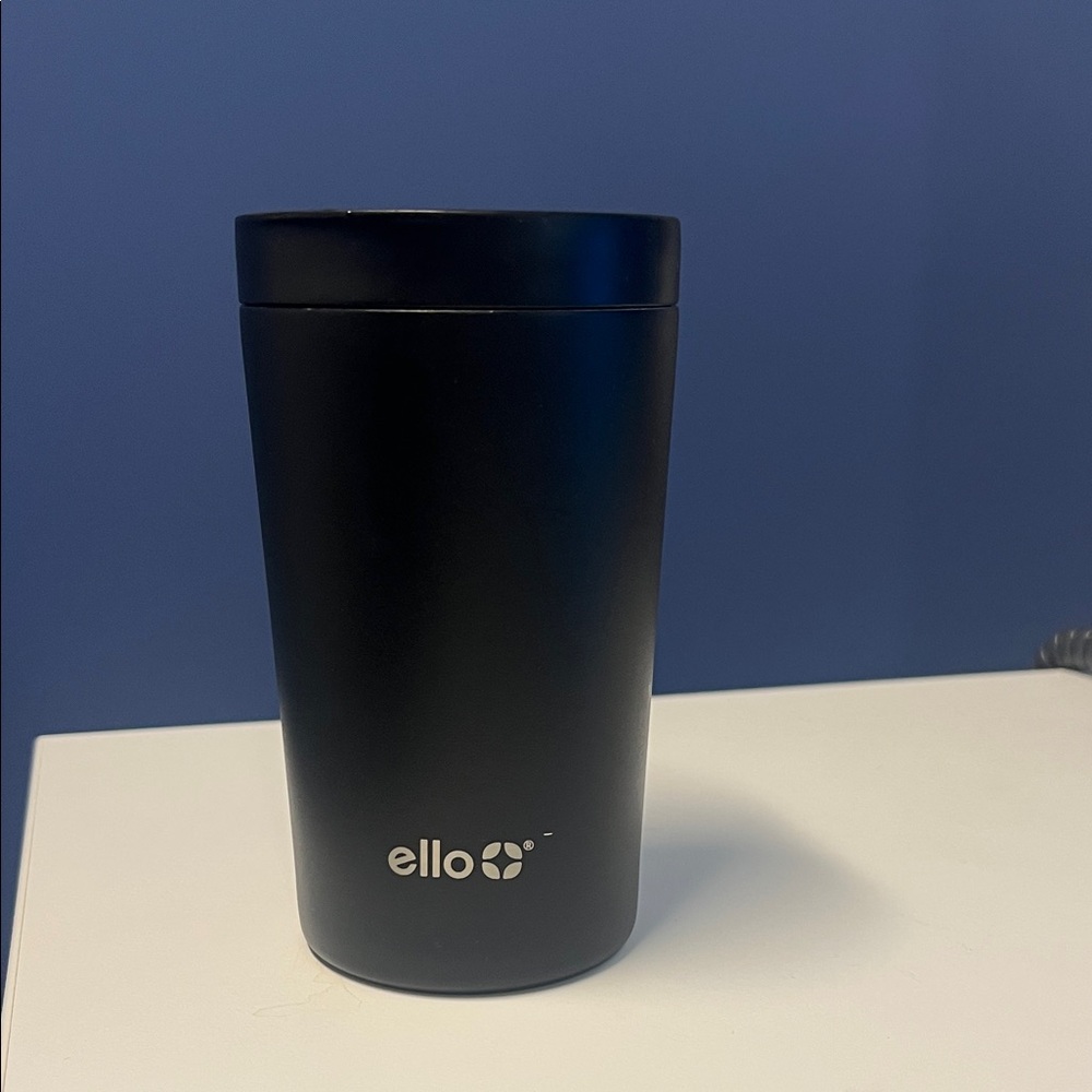 Ello Black Travel Mug